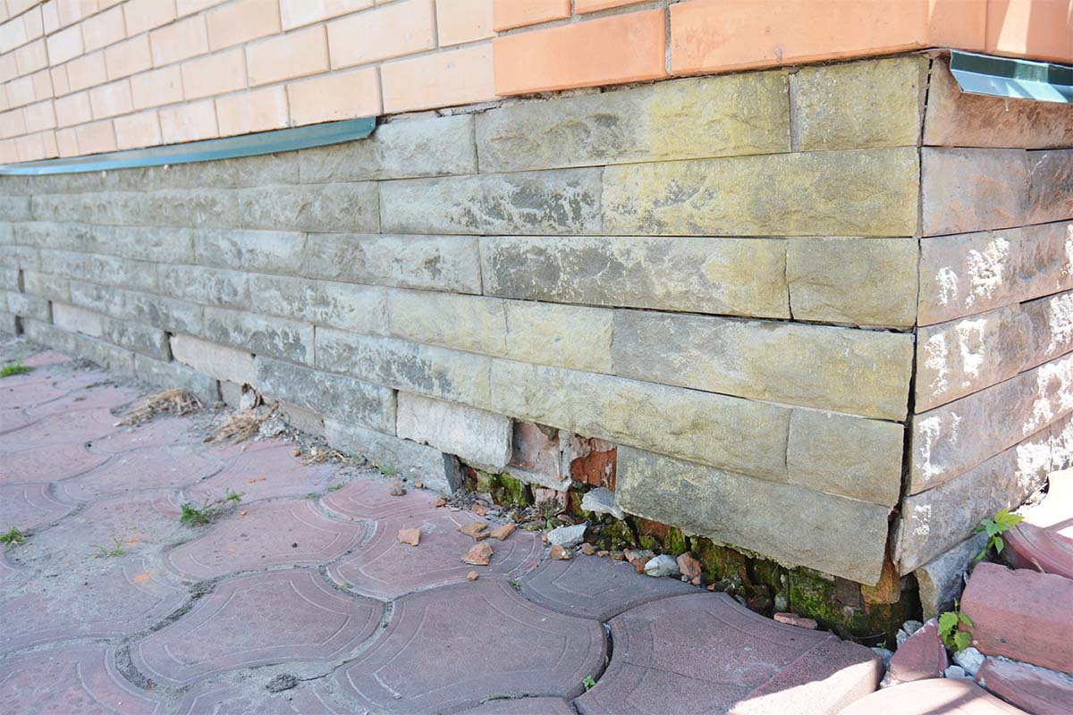Outside home foundation cracks and issues