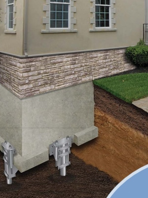 Illustration of basement foundation