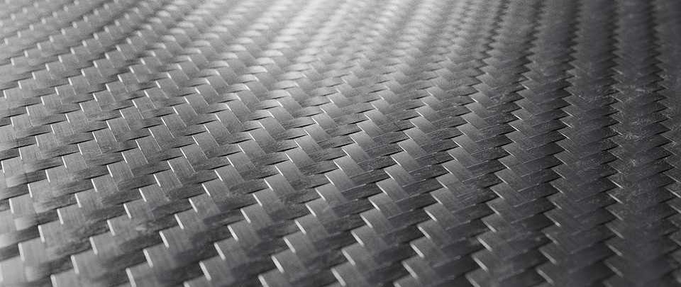 Close up mesh of carbon fiber