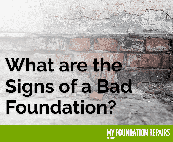 What are the signs of a bad foundation graphic