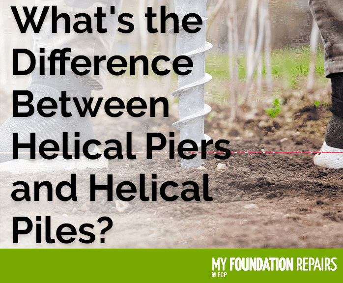 The difference between Helical Piers and Piles Graphic