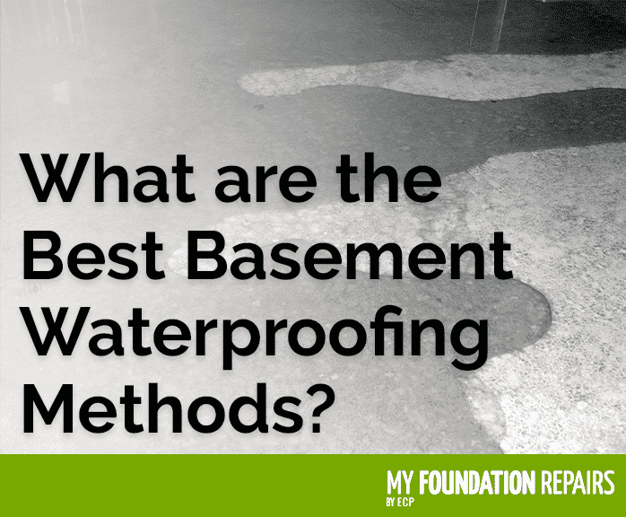 What are the best basement waterproofing methods graphic