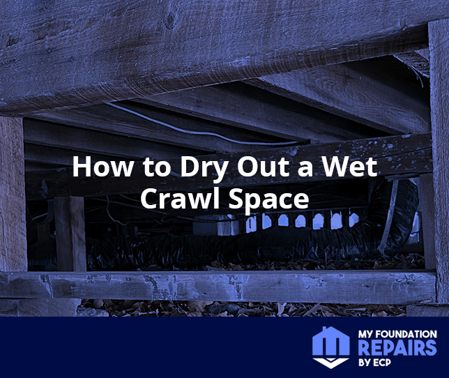 how to dry out a wet crawl space