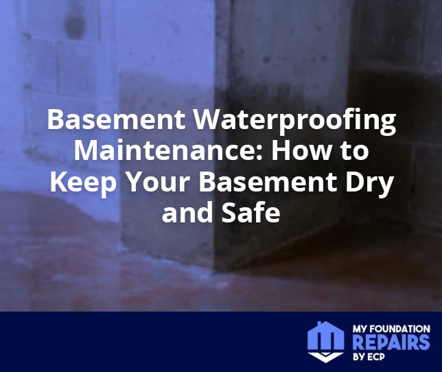 basement waterproofing maintenance header